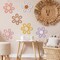 6-Pack Boho Daisy Nursery Wall Decor – Woven Macrame Flower Art for Baby Room, Bedroom, or Home Decoration, Colorful Yarn & Cotton Rope Floral Hangings